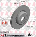 Produktbild: 2x ZIMMERMANN 150.2946.32 Bremsscheibe für BMW