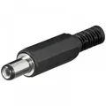 Produktbild: DC-Stecker / Hohlstecker 2,1x5,5 mm mit Knickschutz - Lötmontage