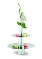 Produktbild: PHILIPPI Etagere, Edelstahl, poliert, Edelstahl, poliert, Glas, 27 (d) cm