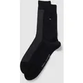 Produktbild: Tommy Hilfiger Socken mit Label-Details im 2er-Pack Modell 'Birdeye' in Black, Größe 43/46