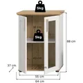 Produktbild: Vitrine   ¦ holzfarben ¦ Maße (cm): B: 64 H: 88