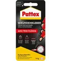 Produktbild: Pattex Flüssigkleber Sekundenkleber Flüssig Mini-Trio farblos 3x1g