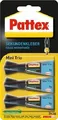 Produktbild: Pattex Sekundenkleber Mini Trio 3g