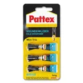 Produktbild: (1150,00€/kg) Sekundenkleber Pattex Mini Trio Pattex PSMT2, 3 x 1g Tube