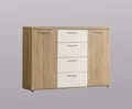 Produktbild: Kommode 2-trg 4 Schubladen Winnie von Forte Sonoma Eiche / Weiss by