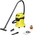 Produktbild: Kärcher WD 3 P V-17/4/20, Trocken&Nass, Schwarz, Gelb, Fleece, Drehregler, Kunststoff, 17 l