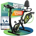 Produktbild: Tretmann 3in1 Heimtrainer Fahrrad klappbar – extra leise & komfortabel | mit tiefem Einstieg & SoftFoam-Sattel – klappbarer Fahrrad-Ergometer & Heimtrainer für zuhause, Fitnessbike