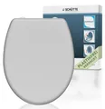 Produktbild: SCHÜTTE Duroplast WC-Sitz GREY, mit Absenkautomatik und Schnellverschluss