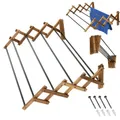 Produktbild: KADAX Faltbarer Trockner, Vollständig montiert, Ausziehbarer Standtrockner, Ziehharmonika-Wäscheständer, Klappbarer Turmwäscheständer (85x16.5cm)