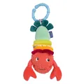 Produktbild: Fehn Hummer mit Vibration – Motorikspielzeug zum Aufhängen für Kinderwagen, Kinderbett und Babyschale – zum Beißen, Greifen und Geräusche erzeugen – Spielzeug für Babys und Kinder ab 3+ Monaten