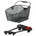Produktbild: KLICKfix 0319R Hinterradkorb City-Max für Rackt 23x22,5x36 cm engmaschig, schwarz
