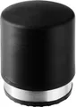 Produktbild: Alco Türstopper, rund, mit Gummikappe, Ø 85 x H 100 mm, Edelstahl gebürstet, edelstahlfarben/schwarz 666006