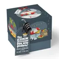 Produktbild: SURPRISA Geschenkkarton mit Deckel Weihnachten, Rätselbox Geldgeschenke Verpackung für Gutscheine, Weihnachtsrätsel, Größe S (12cm)
