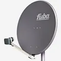Produktbild: Fuba Satellitenschüssel Komplettset 4 Teilnehmer DAL 804 A - Komplettanlage DAL 800 A Alu Sat-Schüssel 80cm Anthrazit + DEK 417 Quad LNB - HDTV, UHD (4K/8K), 3D