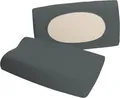 Produktbild: Erwin Müller Nackenstützkissenbezug Nürnberg Doppel-Jersey, anthrazit Größe 40x60 cm - sehr strapazierfest, temperaturausgleichend, mit Rundumgummizug