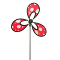 Produktbild: CIM Windspiel Little Flower Dots Wetterfest Windrad: Ø28cm Windmühle Gartendeko