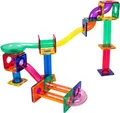 Produktbild: PicassoTiles Murmelbahn 50-teilige Magnetfliesen-Rennbahn Spielzeug-Set, Bauen & Lernen, pädagogische Magnetkonstruktion, Kinder-Gehirn-Entwicklungs-Kit | Jungen Mädchen Alter 3 4 5 6 7 8+ Jahre alt