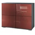 Produktbild: KOMMODE Rova Bordeaux Hochglanz