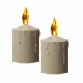 Produktbild: LED Kerzen Grabkerze Grablicht für Laternen H: 11,5cm Sensor bis 500h beige 2St.