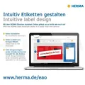Produktbild: Herma Etiketten permanent Ø 60 mm Silphie braun 20 Bl 240 Etik.
