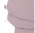 Produktbild: HOBEA-Germany Stillkissenbezüge Bezug für Stillkissen Waffelmuster mauve, 100% BIO Baumwolle - durch Knopf schließbar - Reißverschluß