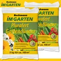 Produktbild: Beckmann 2 x 5 kg Plurafert Gartendünger Volldünger Horngrieß Blüte Magnesium