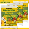Produktbild: Beckmann 3 x 5 kg Plurafert Gartendünger Volldünger Horngrieß Blüte Magnesium
