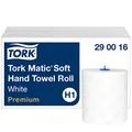 Produktbild: Tork Matic weiches Rollenhandtuch Premium 290016 - H1 Premium Handtuchrollen für Rollenhandtuchspender, besonders hohe Saugkraft, reißfest, 2-lagig, weiß - 6 Papierrollen x 100 m