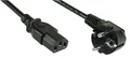 Produktbild: Intos Netzkabel, Schuko gewinkelt auf Kaltgerätestecker, 1,5m 1940052