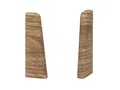 Produktbild: KGM Endstücke für Sockelleiste MEGA-Profil (20 x 58 mm) Eiche rustikal - Maße: 20 x 58 mm - 2 Stück