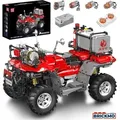 Produktbild: Mould King Remote Control ATV Feuerwehr Rettungsfahrzeug 23003 - Bronze