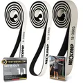 Produktbild: NEOLYMP Resistance Bands aus doppelbeschichtetem Naturlatex mit Fitness E-Book - Lange Fitnessbänder für Krafttraining, Widerstandsbänder, Klimmzugbänder (3er Set leicht | 8-36 kg)
