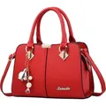 Produktbild: STILVORA Handtasche Schultertasche Tote Bag Leder Tasche Shopper Damen Handtaschen - Rot