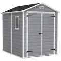 Produktbild: Keter Manor grau - Gartenhaus - mit Seitenfenster - 186x237x227 cm