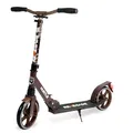 Produktbild: Hurtle Cityroller- mit XXL-Rädern, Roller Klappbar bis 100 kg – Höhenverstellbar mit Tragegurt, Trittbremse und Ständer für Schulweg Freizeit und Stadtverkehr, für Kinder Jugendliche Erwachsene