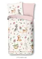 Produktbild: Good Morning Kinder Bettwäsche 135x200 Dance Hase Reh Faultier Fuchs Bär 6779 G