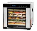 Produktbild: ROMMELSBACHER Dörrautomat DA 900, große Dörrfläche 0,6 m², inkl. 6 Edelstahl-Dörrtabletts, 1 Dörrgitter, 1 Dörrmatte, LED-Display, 24 Std. Zeitschaltuhr, Temperatur einstellbar (35 °C – 75 °C)