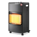 Produktbild: Wiltec mobile Gasheizung 4,2 kW, Gasheizstrahler 42 x 45 x 75,7 cm, Heizstrahler Innenraum mit Kippschutz, ODS und Rollen, Gasheizer kompatibel mit 13 kg Gasflasche