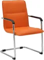 Produktbild: CLP Besucherstuhl Seattle Kunstleder, Kunstlederbezug, mit Armlehnen