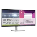 Produktbild: Dell S3423DWC USB-C 34 Zoll WQHD (3440x1440) 21:9 1800R Curved Monitor, 100Hz, VA, 4ms, AMD FreeSync, 99% sRGB, Eingebaute Lautsprecher, USB-C, 2x HDMI, 3x USB, 3 Jahre Garantie