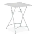Produktbild: relaxdays Gartentisch weiß quadratisch 59,0 x 59,0 x 74,0 cm