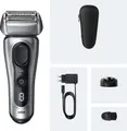 Produktbild: Braun Rasierer Series 8 8617s | Elektrorasierer Herren | Nass-/Trockenrasierer Akku | silber/schwarz | 554404