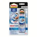 Produktbild: Pattex Neue Fuge Weiß 80 ml Silikonfugen Dichtstoff für Bad Küche Dusche