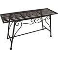 Produktbild: Garden Pleasure Gartenbank Lorin 950391 braun Metall 83,0 cm - Schwarz/Braun