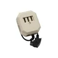 Produktbild: InLine TAE Adapter, TAE-F Stecker an TAE NFN + RJ11 Buchse, 0,2m (69905)