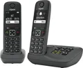 Produktbild: Gigaset Festnetz Telefon AE690A Duo 2er Set Schwarz Schnurlos + Anrufbeantworter