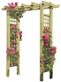 Produktbild: Gartenpirat Eingangspergola 160 x 62 x 210 cm Pergola aus Holz mit Rankelementen