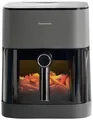 Produktbild: Panasonic NF-CC500SXE Heißluft-Fritteuse 5l 1450W Cool-Touch-Gehäuse, Dampfzugabe, digitaler Timer, LCD-Display, Sichtfenster