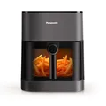 Produktbild: Panasonic NF-CC500 Air Fryer mit Sichtfenster, 5 l, 80–200 °C, Haus & Garten Test, ETM Award 2024, digitaler Timer & LCD-Display, sanfte Dampfzugabe, 11 Voreinstellungen, einfache Reinigung, Mattgrau