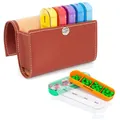 Produktbild: Tablettenbox 7 Tage Pillenbox mit 4 Fächern Reise Etui Medikamente Vitamin